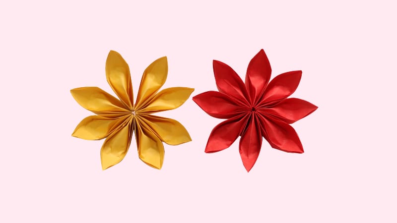 Eight Petal Flower Origami Tutorialnum