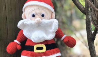 Santa Claus Knitting Doll