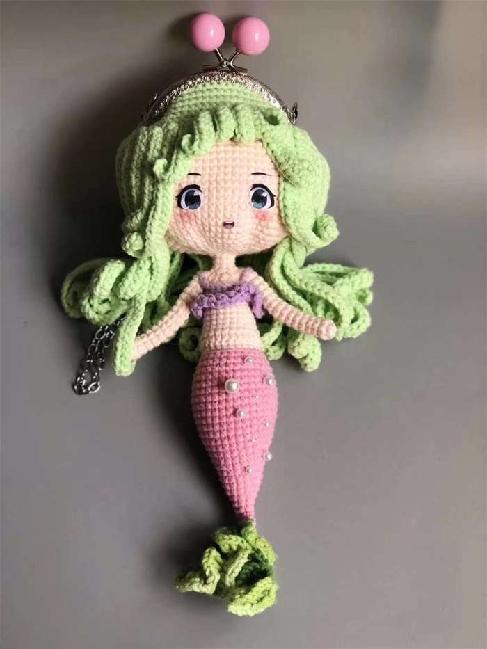 Super cute woven mermaid bagnum