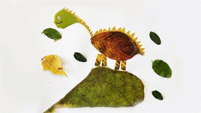 Dinosaur Leaf Sticker Tutorialnum