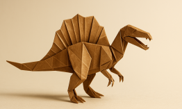 Origami Spinosaurus aegyptiacus: Inspiration for Paper-Paleontologists