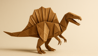 Origami Spinosaurus aegyptiacus: Inspiration for Paper-Paleontologists