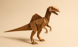 Origami Velociraptor mongoliensis: Inspiration for Agile Folders